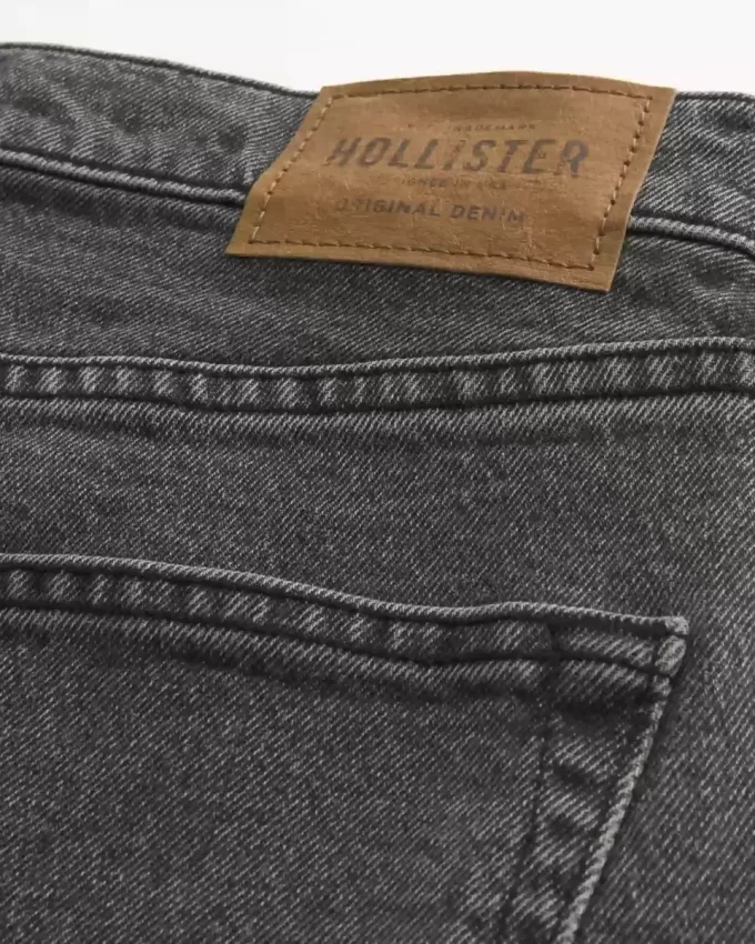 Washed Black Loose Jeans