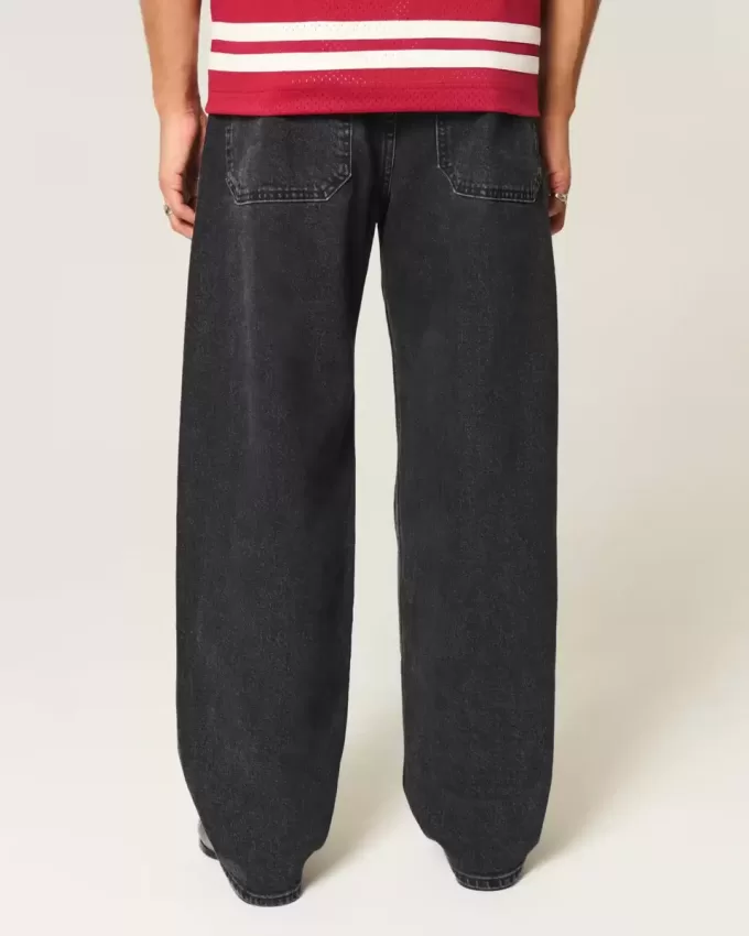 Washed Black Skater Baggy Jeans Washed Black Skater Baggy Jeans