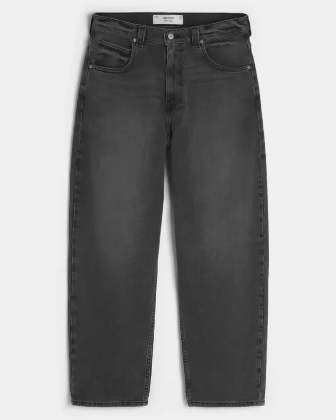 Washed Black Skater Baggy Jeans Washed Black Skater Baggy Jeans