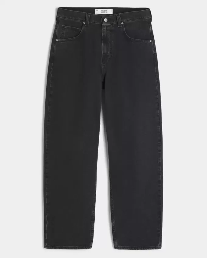 Washed Black Skater Baggy Jeans Washed Black Skater Baggy Jeans
