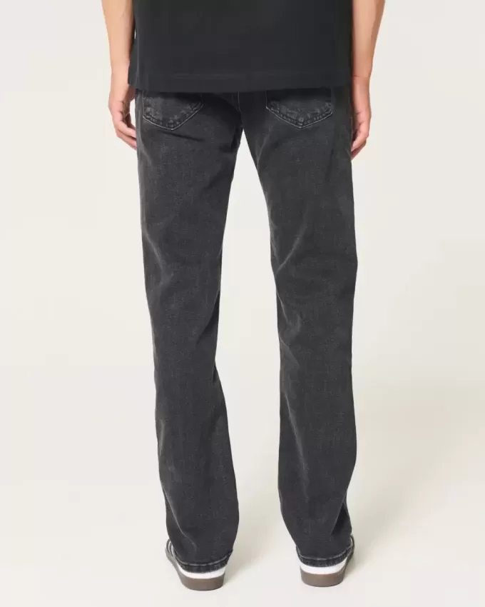 Washed Black Slim Straight Jeans Washed Black Slim Straight Jeans