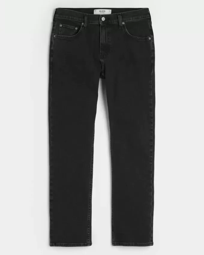 Washed Black Slim Straight Jeans Washed Black Slim Straight Jeans