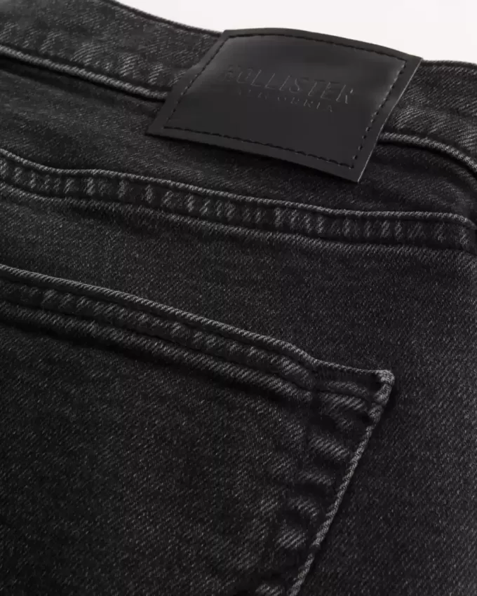 Washed Black Slim Straight Jeans Washed Black Slim Straight Jeans