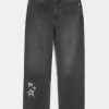 Washed Black Star Graphic Baggy Jeans Washed Black Star Graphic Baggy Jeans