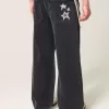 Washed Black Star Graphic Super Baggy Jeans Washed Black Star Graphic Super Baggy Jeans
