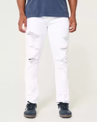 White Athletic Skinny Jeans