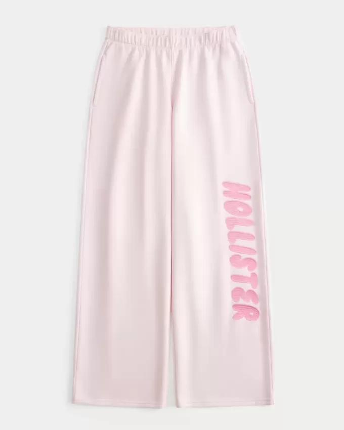 Wide-Leg Logo Sweatpants