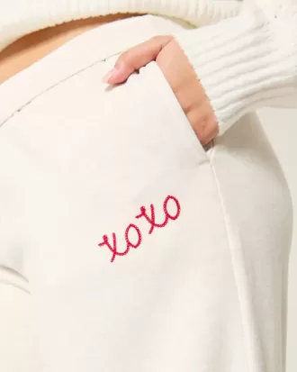 XOXO Graphic Wide-Leg Sweatpants