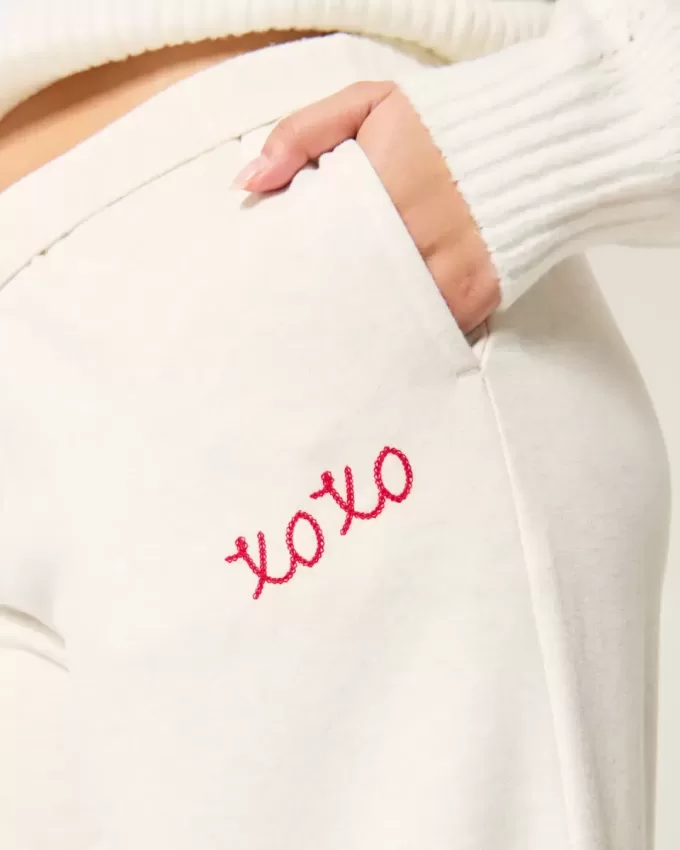 XOXO Graphic Wide-Leg Sweatpants XOXO Graphic Wide-Leg Sweatpants