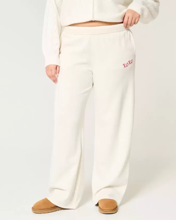 XOXO Graphic Wide-Leg Sweatpants XOXO Graphic Wide-Leg Sweatpants