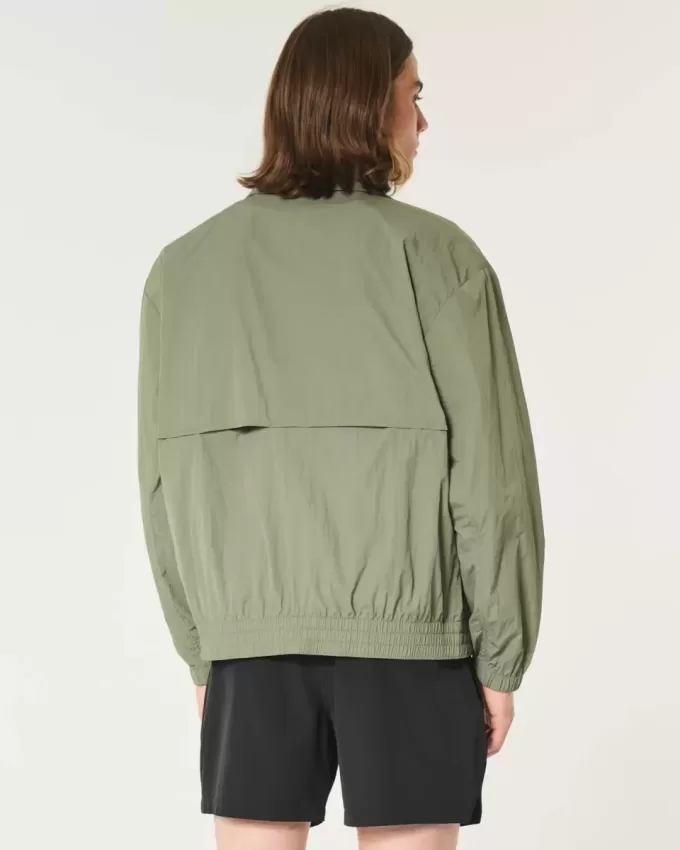 Zip-Up Nylon Jacket
