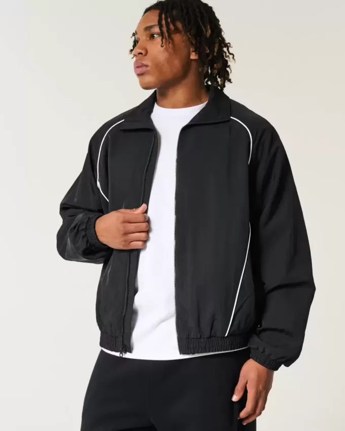 Zip-Up Windbreaker Jacket Zip-Up Windbreaker Jacket