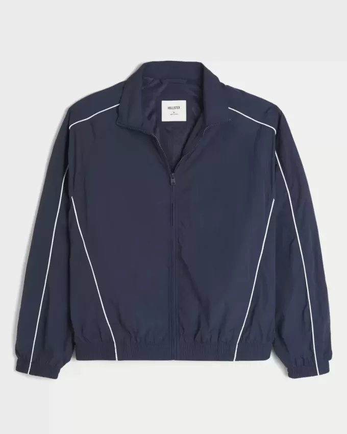 Zip-Up Windbreaker Jacket Zip-Up Windbreaker Jacket